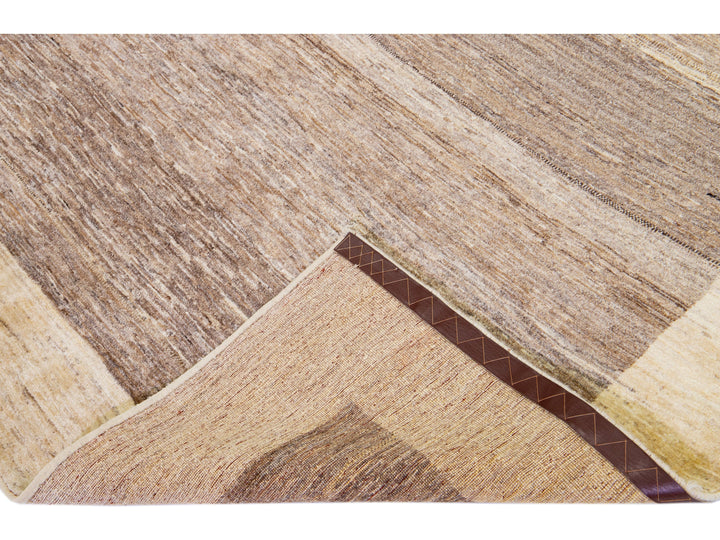 Modern Gabbeh Wool Rug 6 X 9
