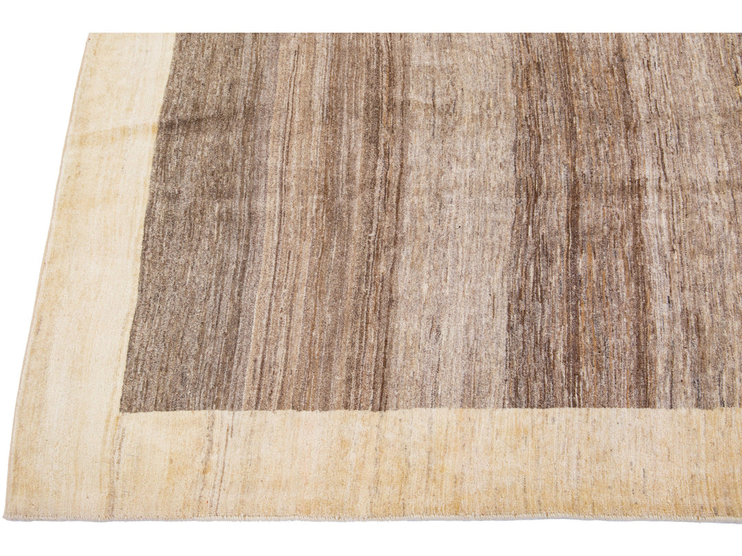 Modern Gabbeh Wool Rug 6 X 9