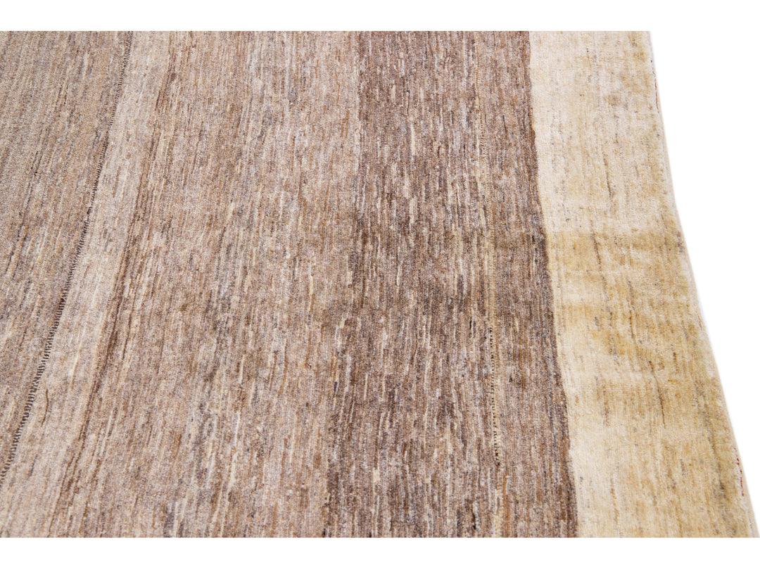 Modern Gabbeh Wool Rug 6 X 9