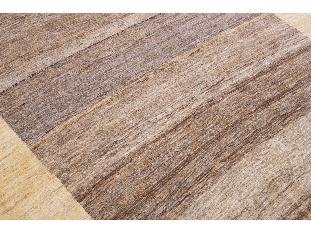 Modern Gabbeh Wool Rug 6 X 9