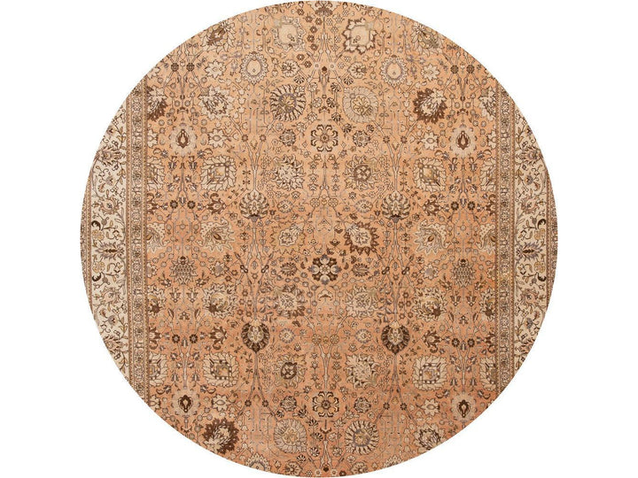 Antique Tabriz Wool Rug 11 X 18