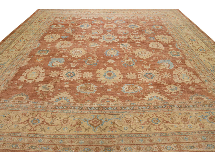 Modern Sultanabad Wool Rug 13 X 14