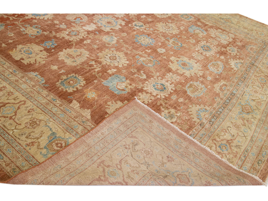 Modern Sultanabad Wool Rug 13 X 14