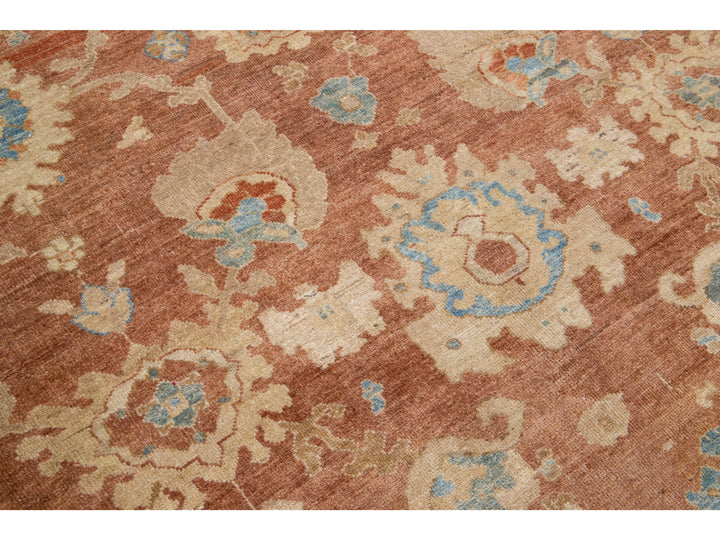 Modern Sultanabad Wool Rug 13 X 14