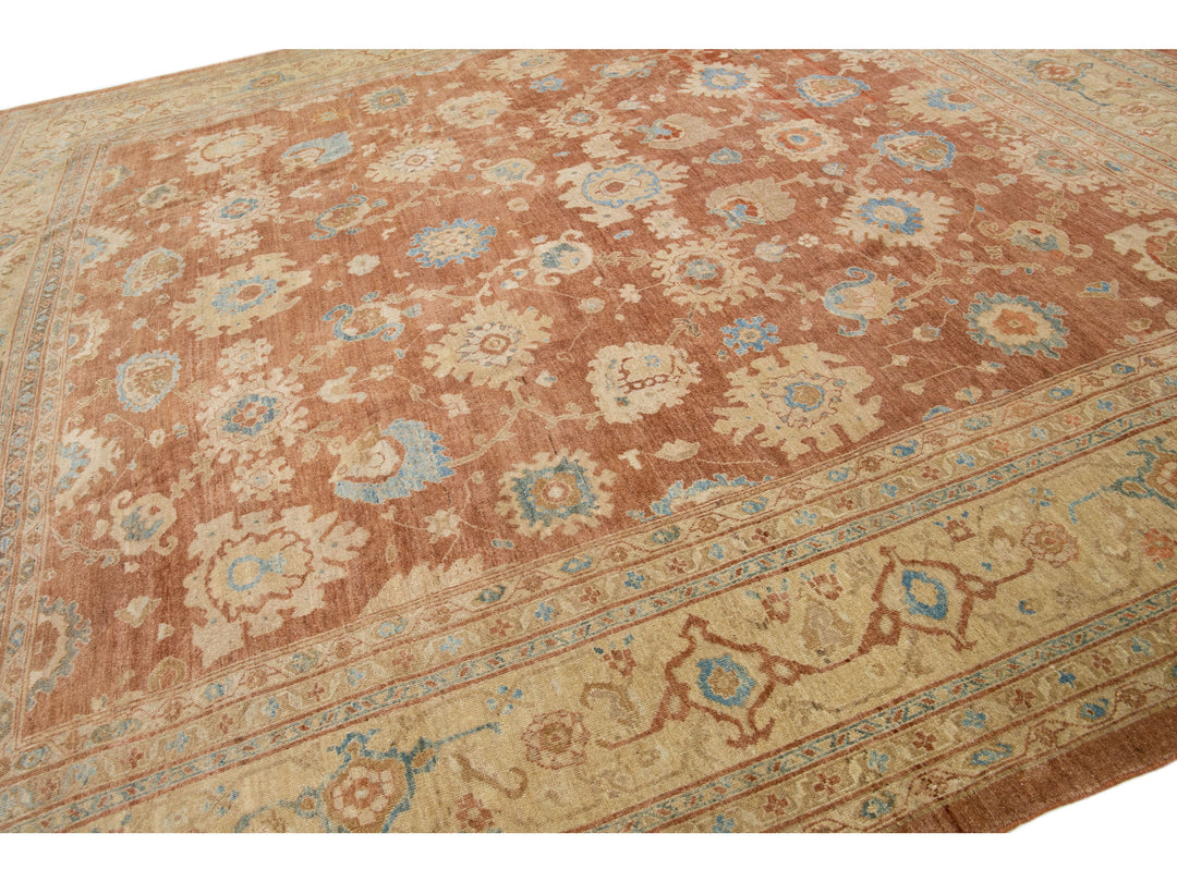 Modern Sultanabad Wool Rug 13 X 14
