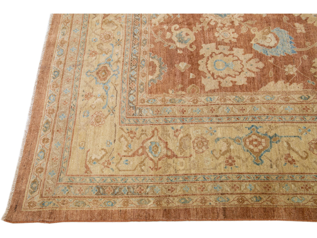 Modern Sultanabad Wool Rug 13 X 14