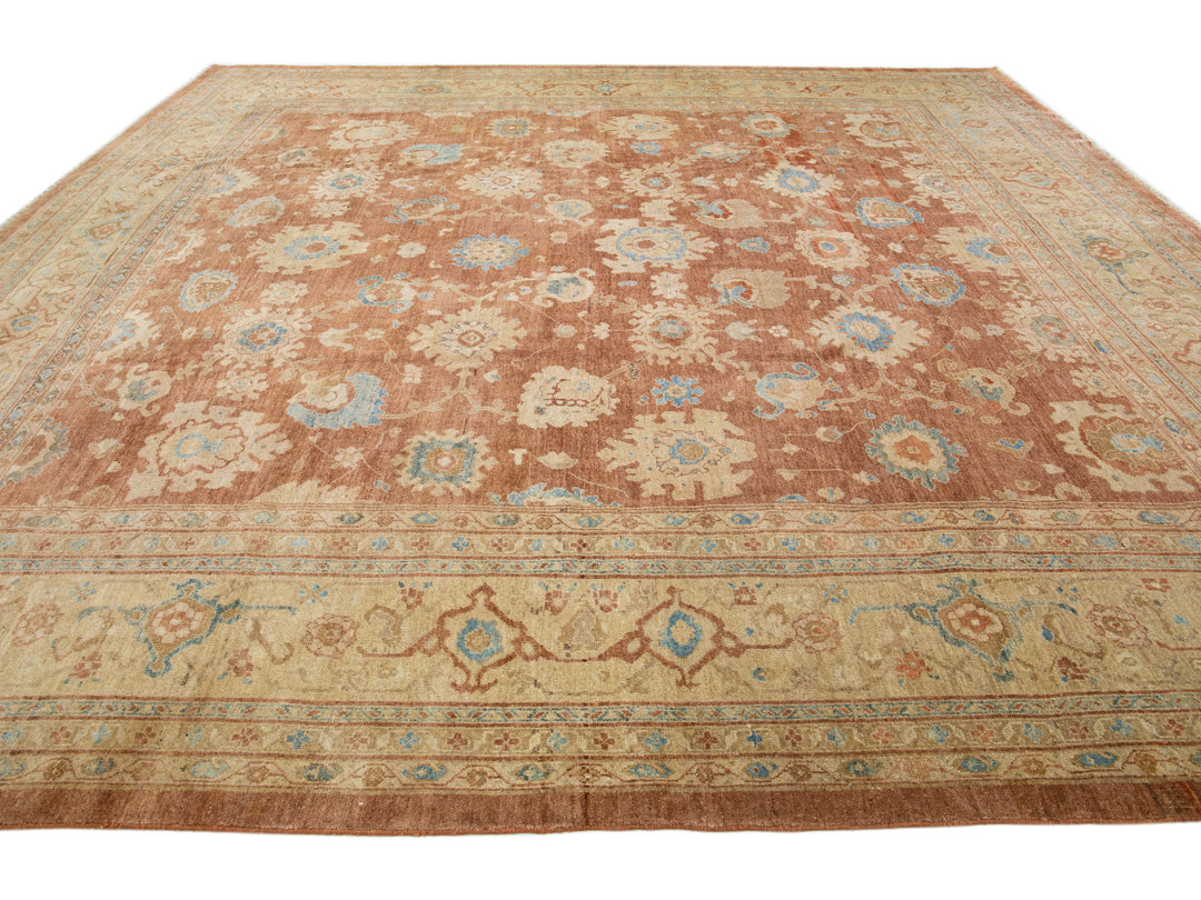 Modern Sultanabad Wool Rug 13 X 14