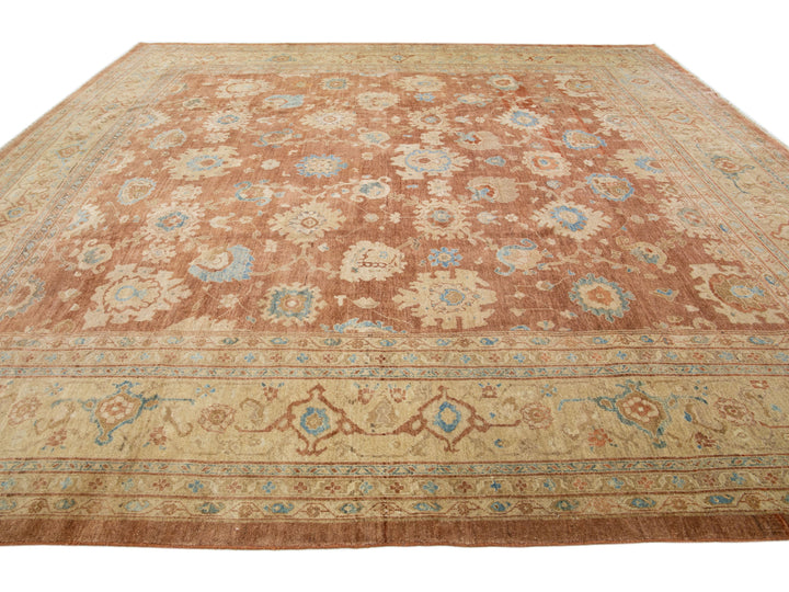 Modern Sultanabad Wool Rug 13 X 14