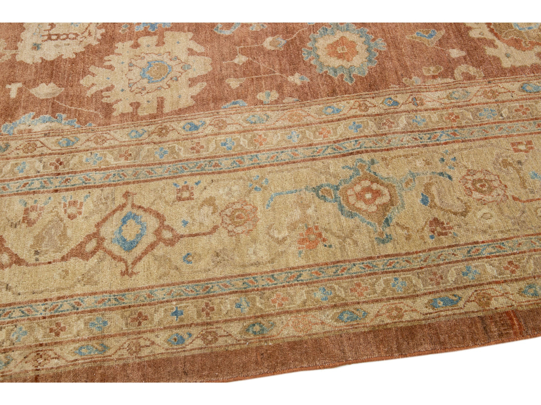 Modern Sultanabad Wool Rug 13 X 14