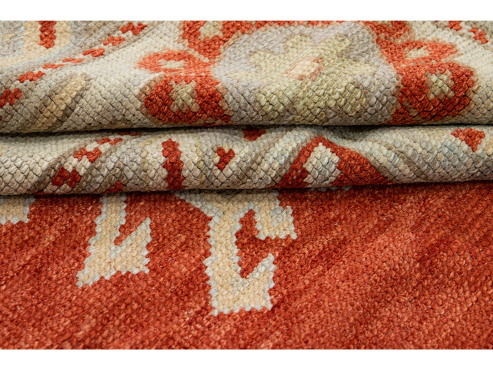 Modern Oushak Wool Rug 11 X 14