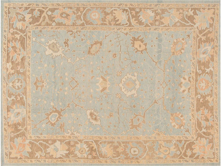 Modern Turkish Oushak Handmade Rug 9 X 12