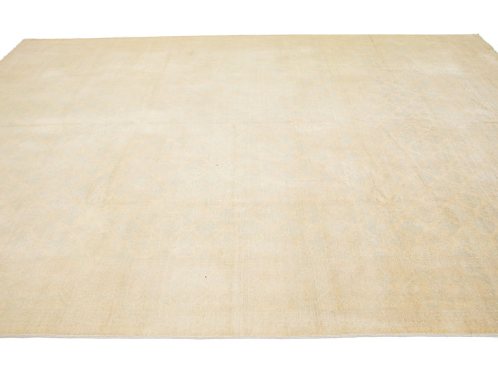 Modern Khotan Wool Rug 9 X 13