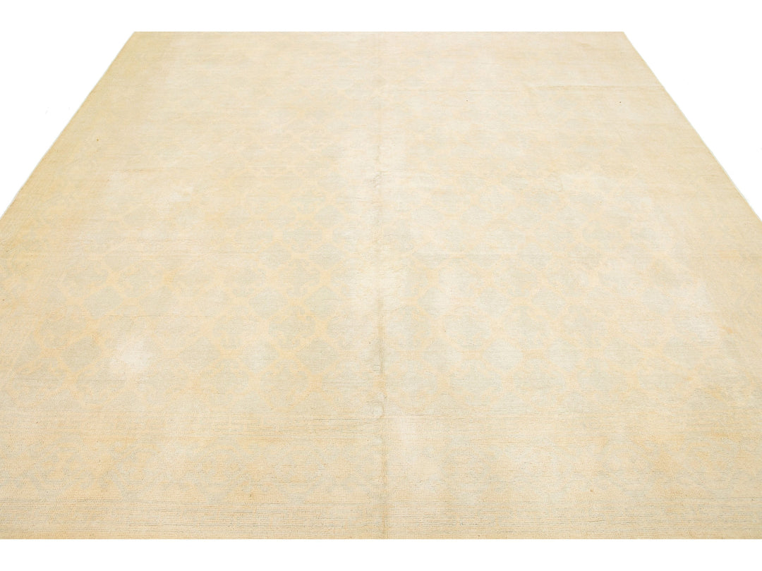 Modern Khotan Wool Rug 9 X 13
