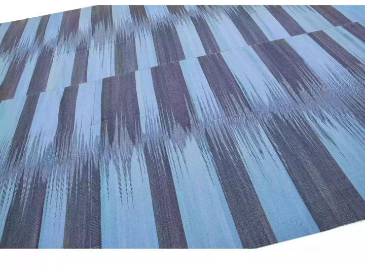 Modern Kilim Flatweave Wool Rug 10 X 13