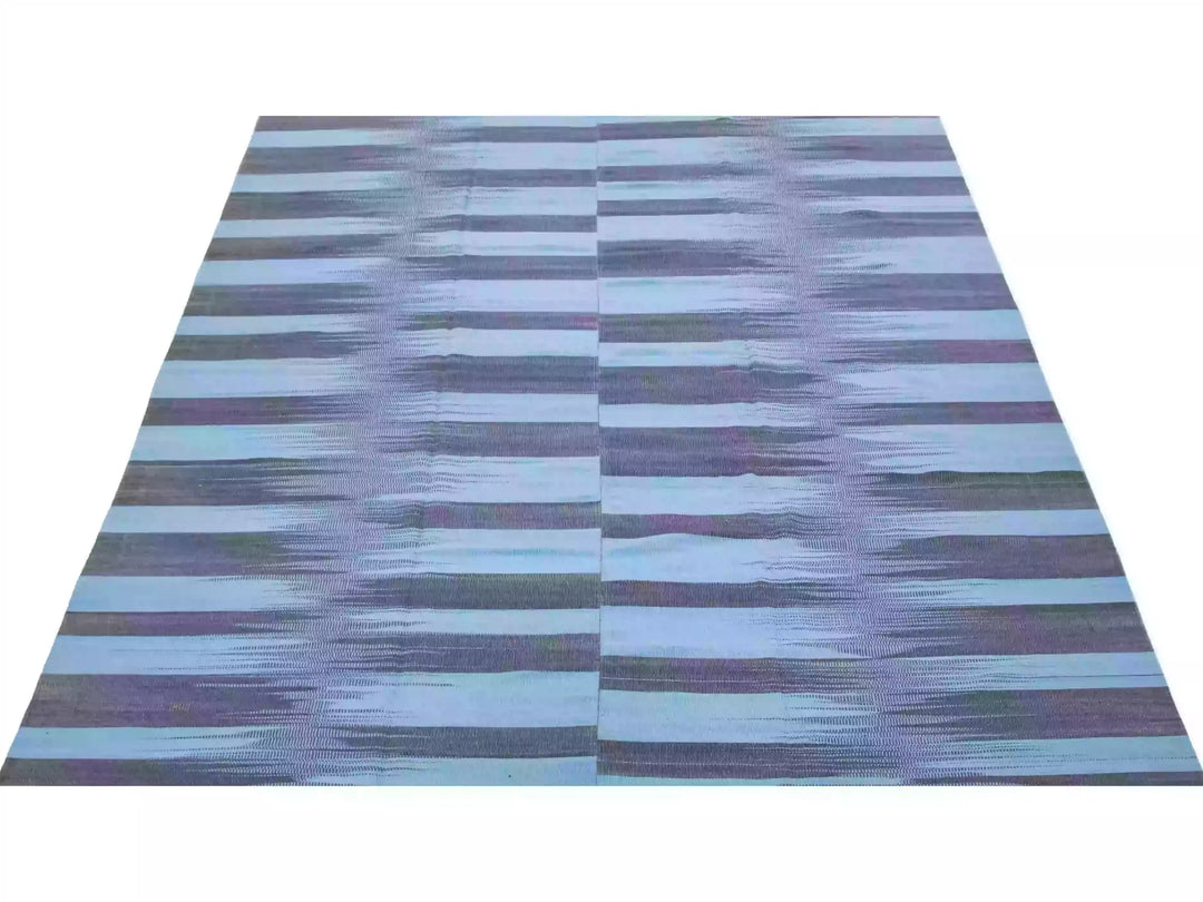 Modern Kilim Flatweave Wool Rug 10 X 13