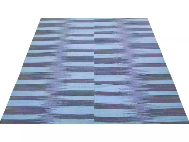 Modern Kilim Flatweave Wool Rug 10 X 13