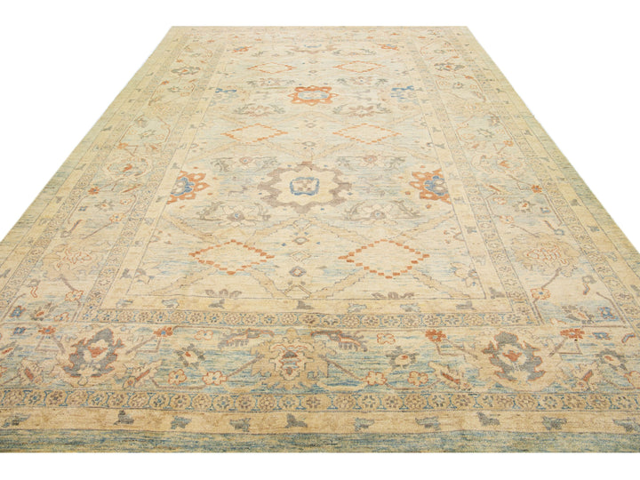 Modern Sultanabad Wool Rug 10 X 14