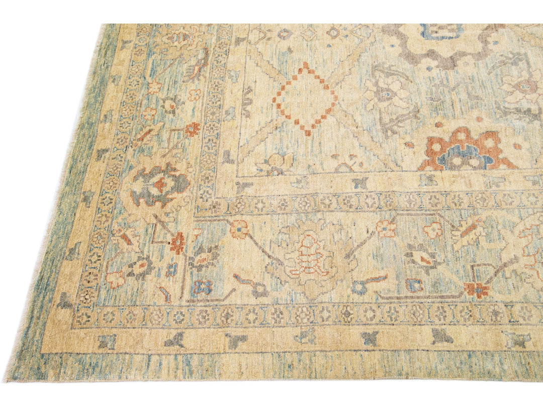 Modern Sultanabad Wool Rug 10 X 14