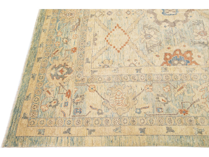 Modern Sultanabad Wool Rug 10 X 14