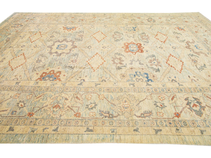 Modern Sultanabad Wool Rug 10 X 14