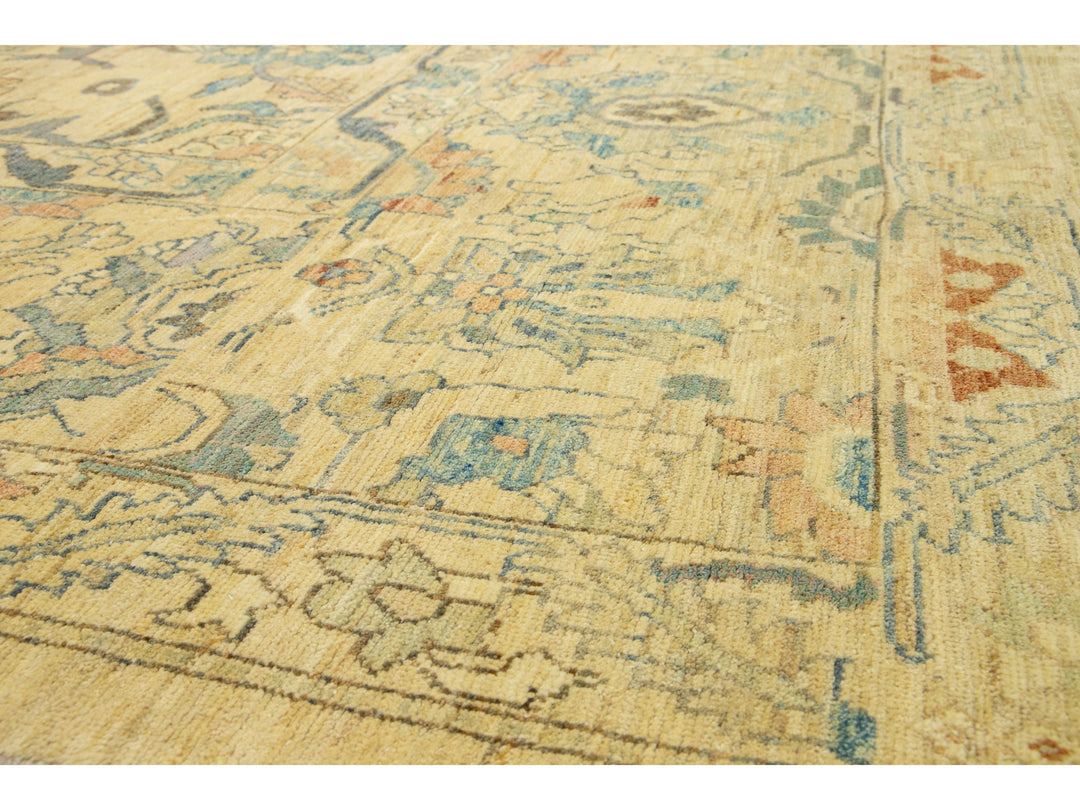 Modern Sultanabad Wool Rug 14 X 21