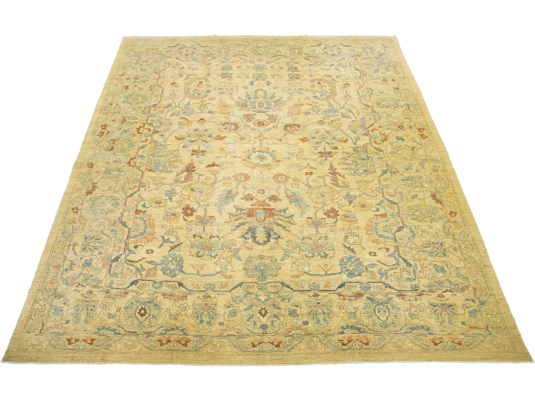 Modern Sultanabad Wool Rug 14 X 21