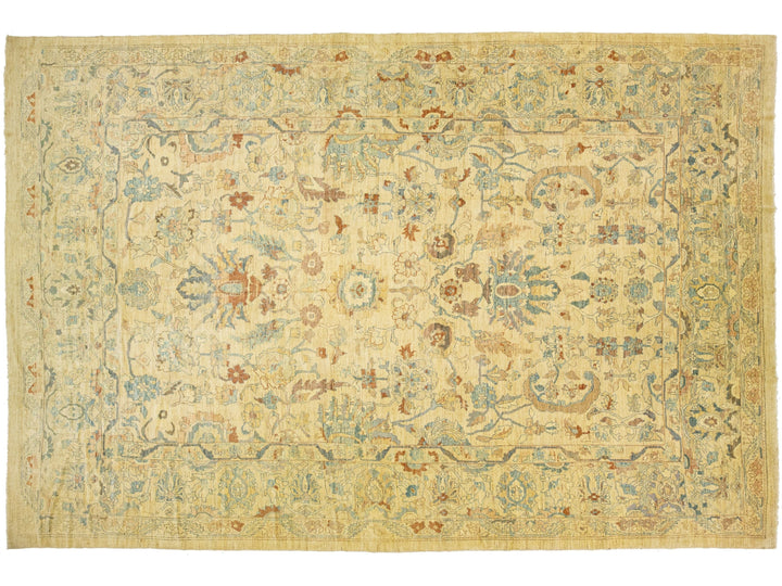Modern Sultanabad Wool Rug 14 X 21