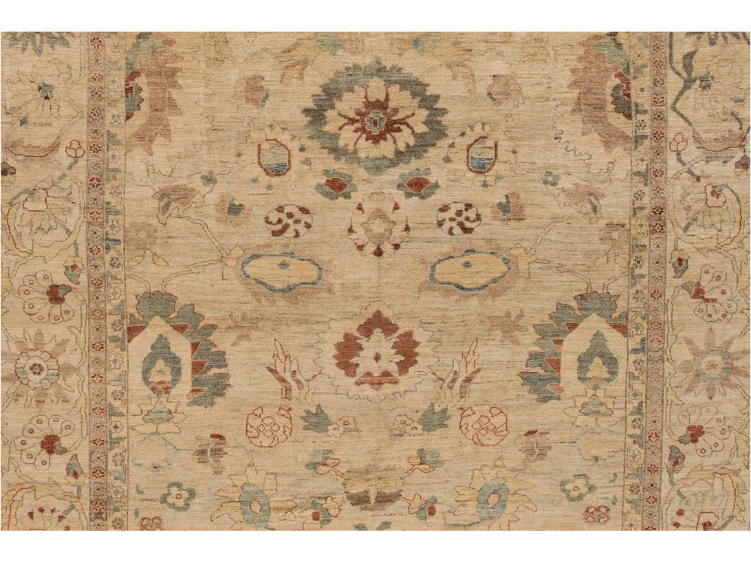 Contemporary Sultanabad Wool Rug 12 X 17