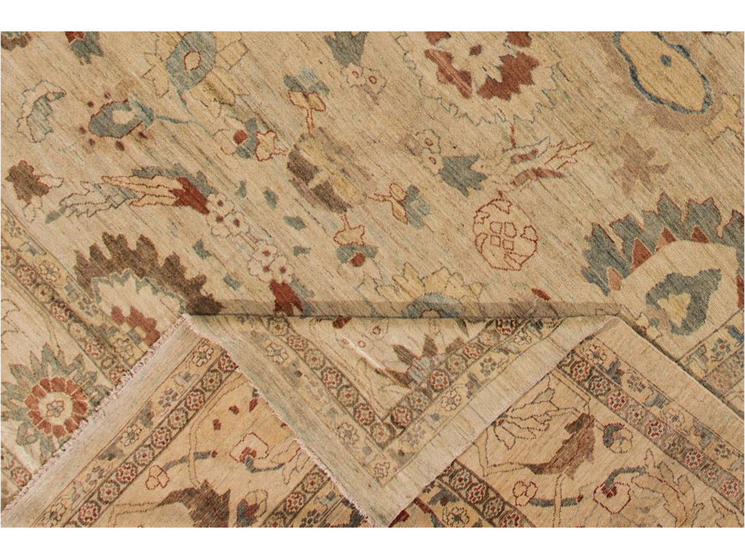 Contemporary Sultanabad Wool Rug 12 X 17