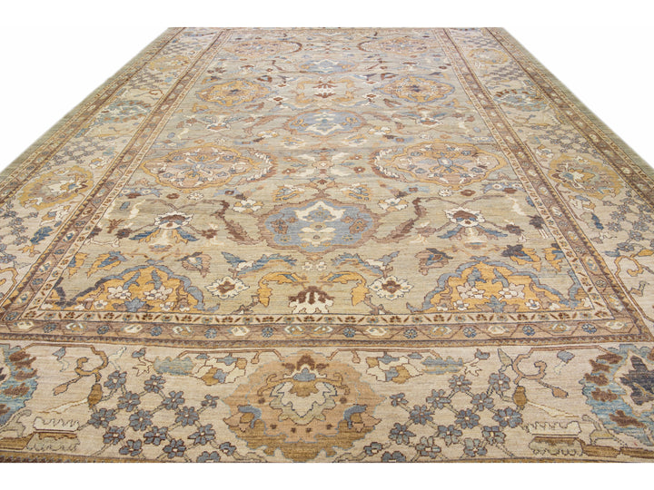 Modern Sultanabad Wool Rug 13 X 19