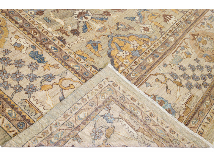 Modern Sultanabad Wool Rug 13 X 19