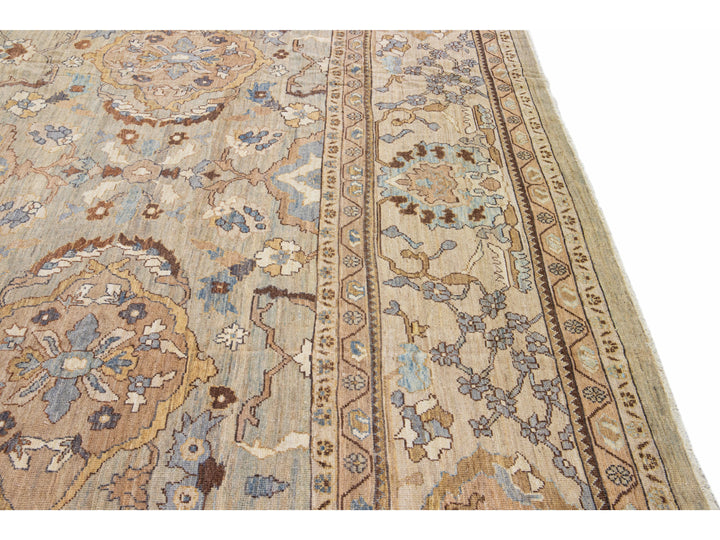 Modern Sultanabad Wool Rug 13 X 19