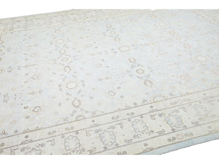 Modern Tabriz Wool Rug 9 X 12
