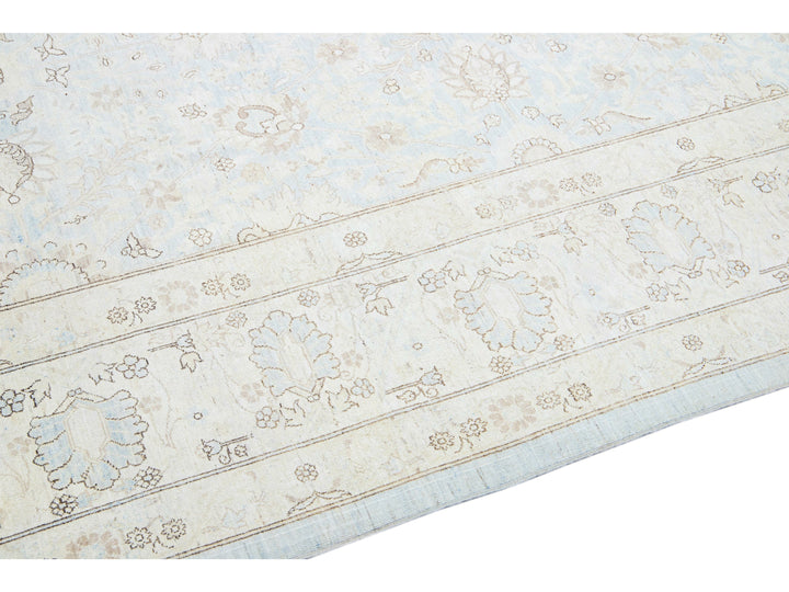 Modern Tabriz Wool Rug 9 X 12