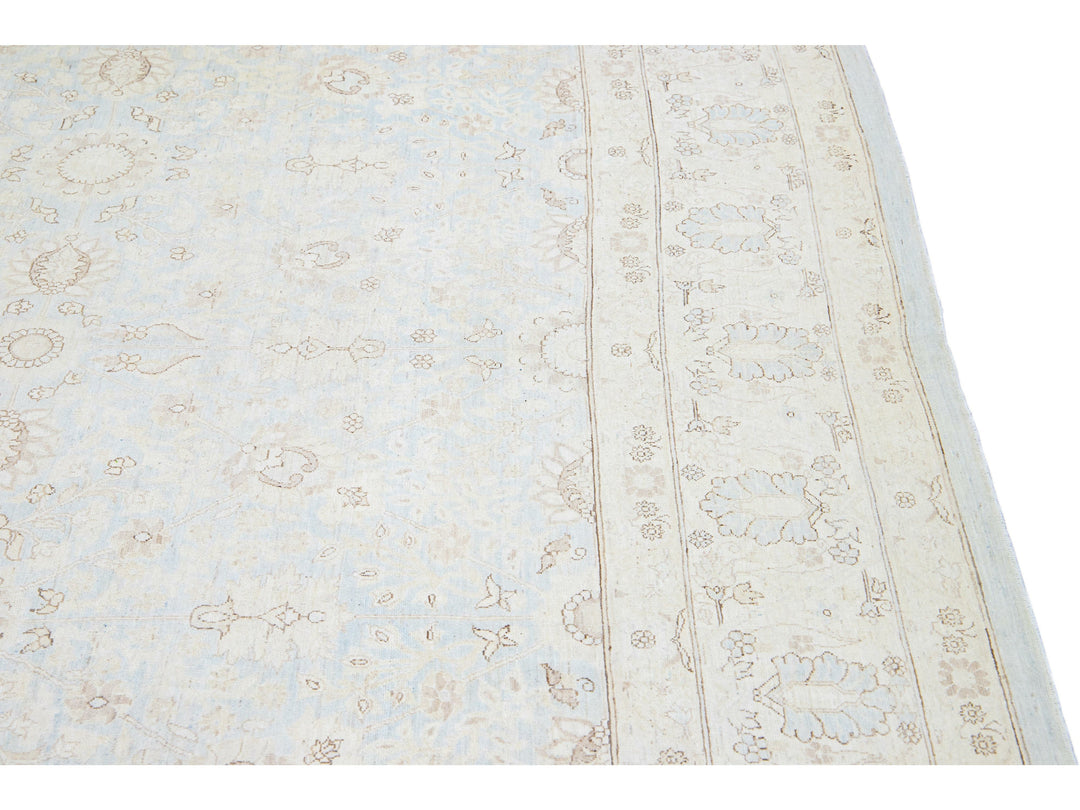 Modern Tabriz Wool Rug 9 X 12