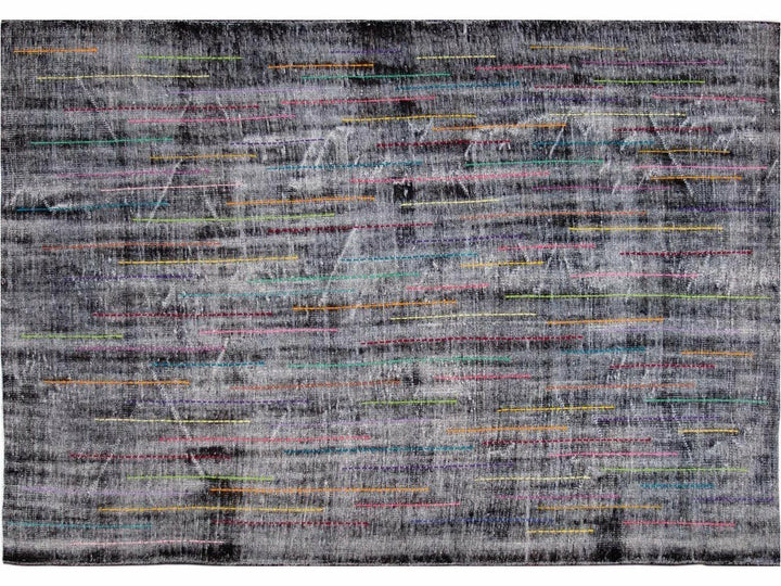 Vintage Overdyed Wool Rug 6 X 9