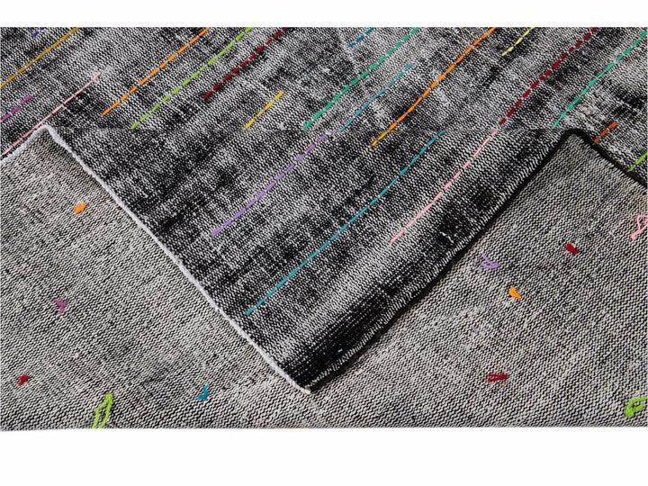 Vintage Overdyed Wool Rug 6 X 9