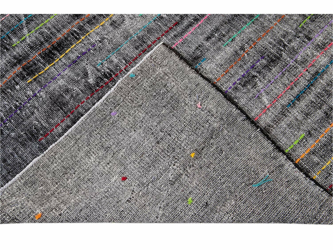 Vintage Overdyed Wool Rug 6 X 9