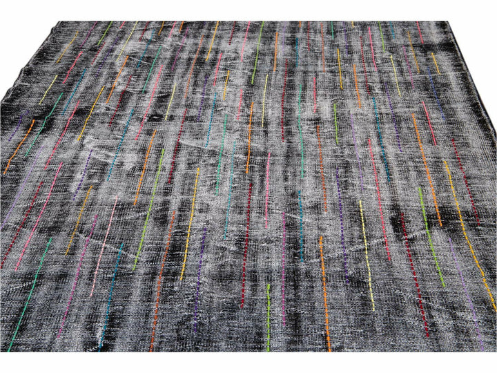 Vintage Overdyed Wool Rug 6 X 9