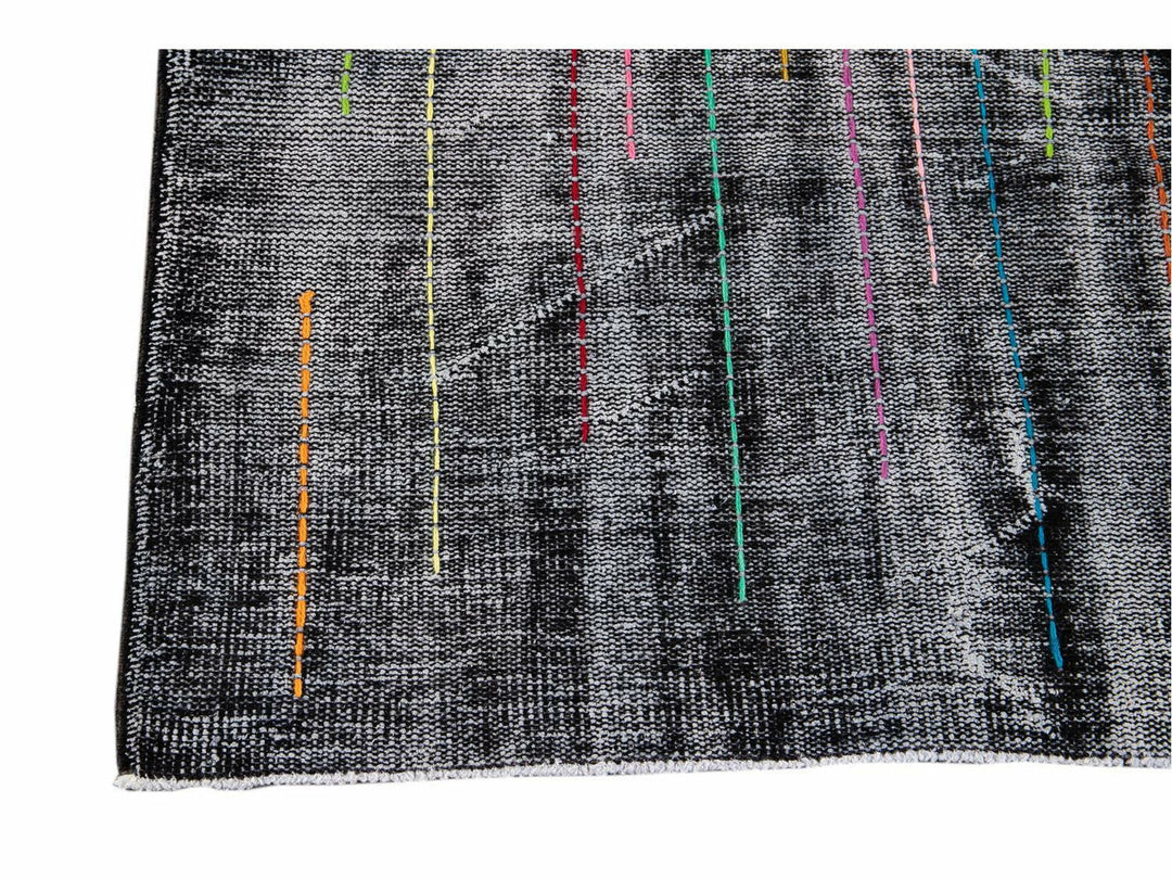 Vintage Overdyed Wool Rug 6 X 9
