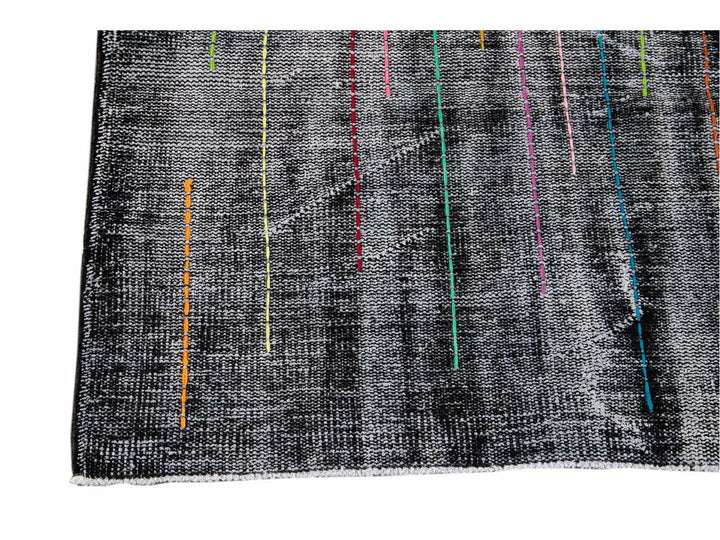 Vintage Overdyed Wool Rug 6 X 9
