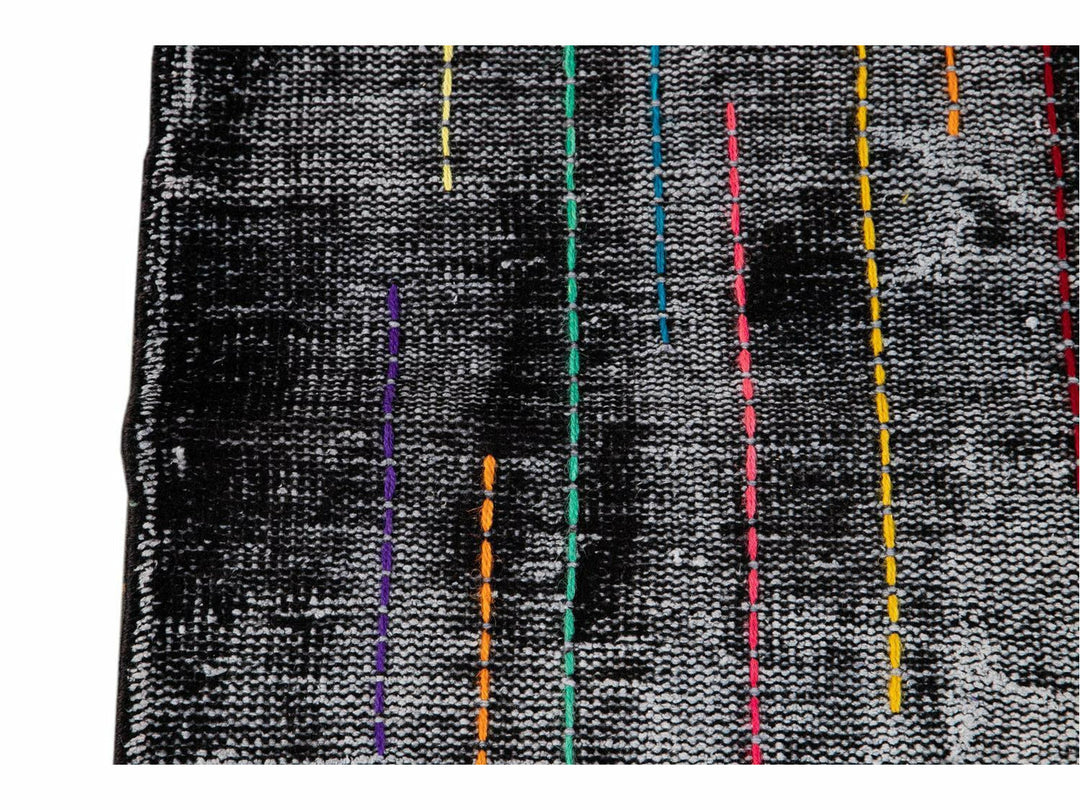Vintage Overdyed Wool Rug 6 X 9