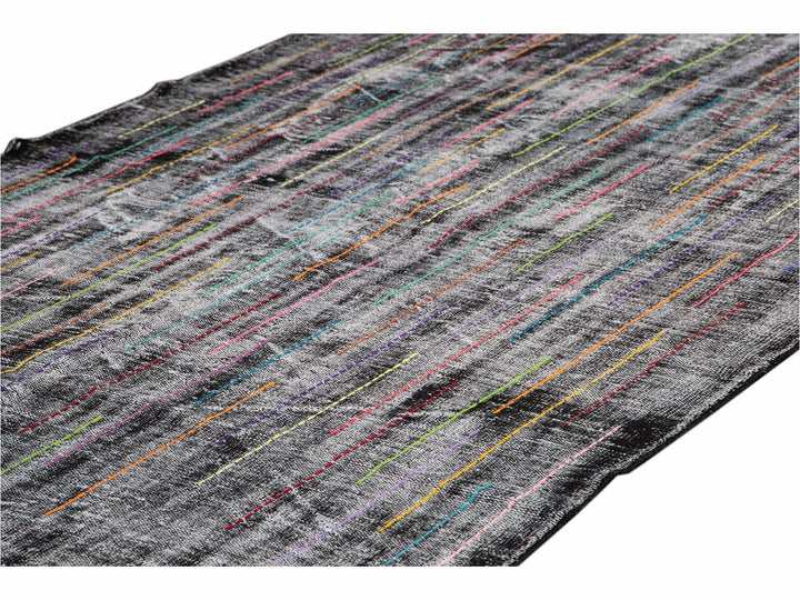 Vintage Overdyed Wool Rug 6 X 9