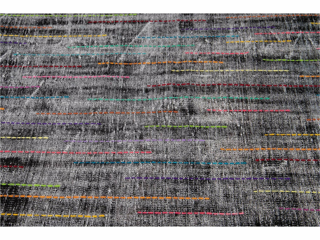 Vintage Overdyed Wool Rug 6 X 9