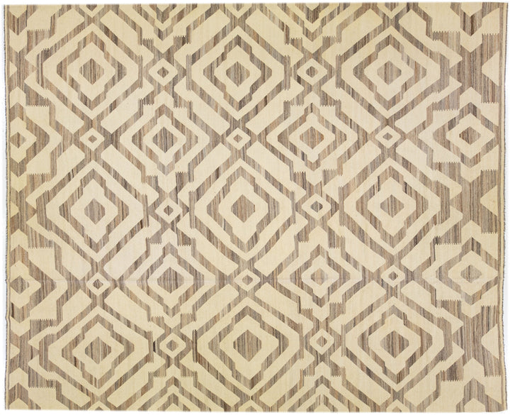 Modern Kilim Wool Rug 12 X 15