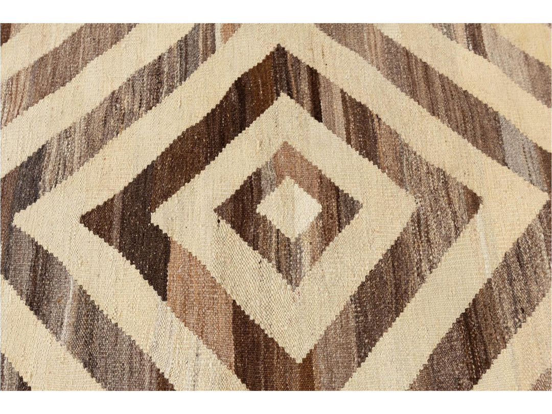Modern Kilim Wool Rug 9 X 12
