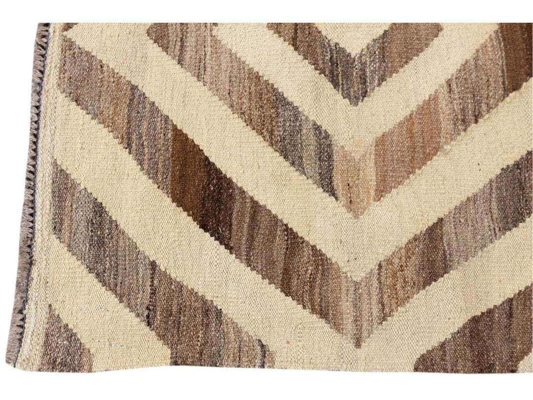 Modern Kilim Wool Rug 9 X 12