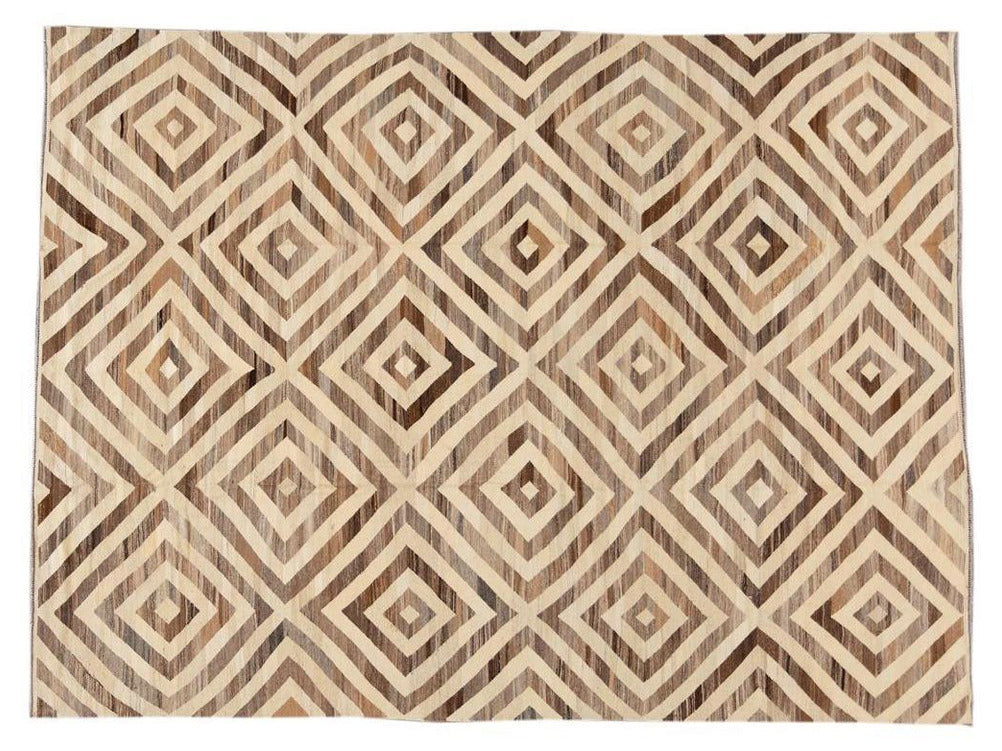 Modern Kilim Wool Rug 9 X 12