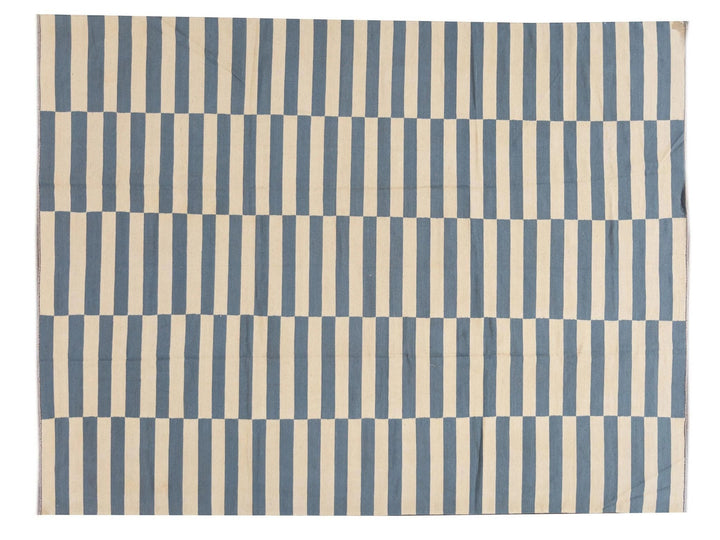 Modern Striped Flatweave Kilim Rug 9 X 12