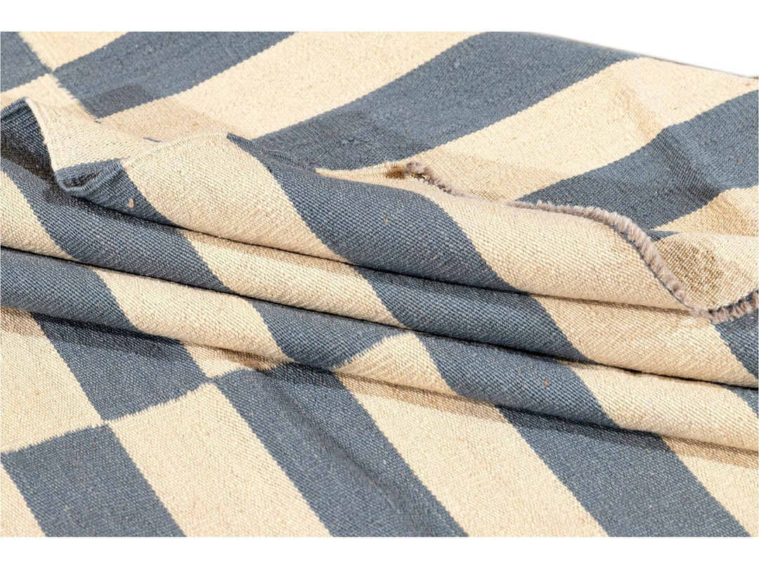 Modern Striped Flatweave Kilim Rug 9 X 12